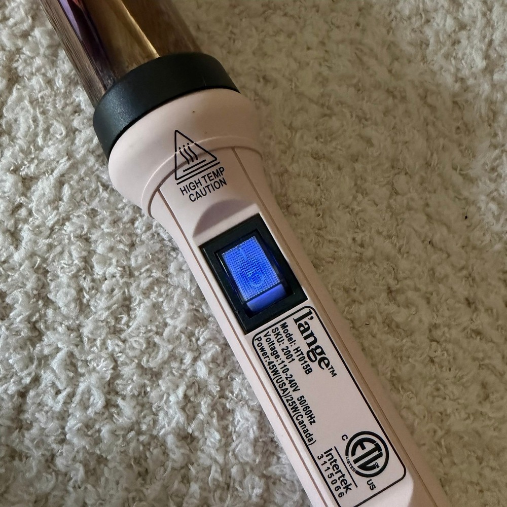 L'ange Ondulé Curling Wand Rose Gold Titanium Blush Pink HT015B SKU 2001 - Picture 4 of 5